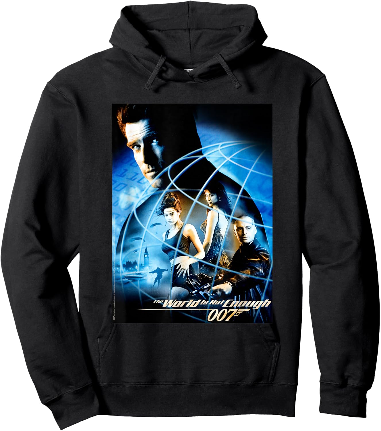 Official James Bond 007 The World is Not Enough Hoodie - Hoodie | Black