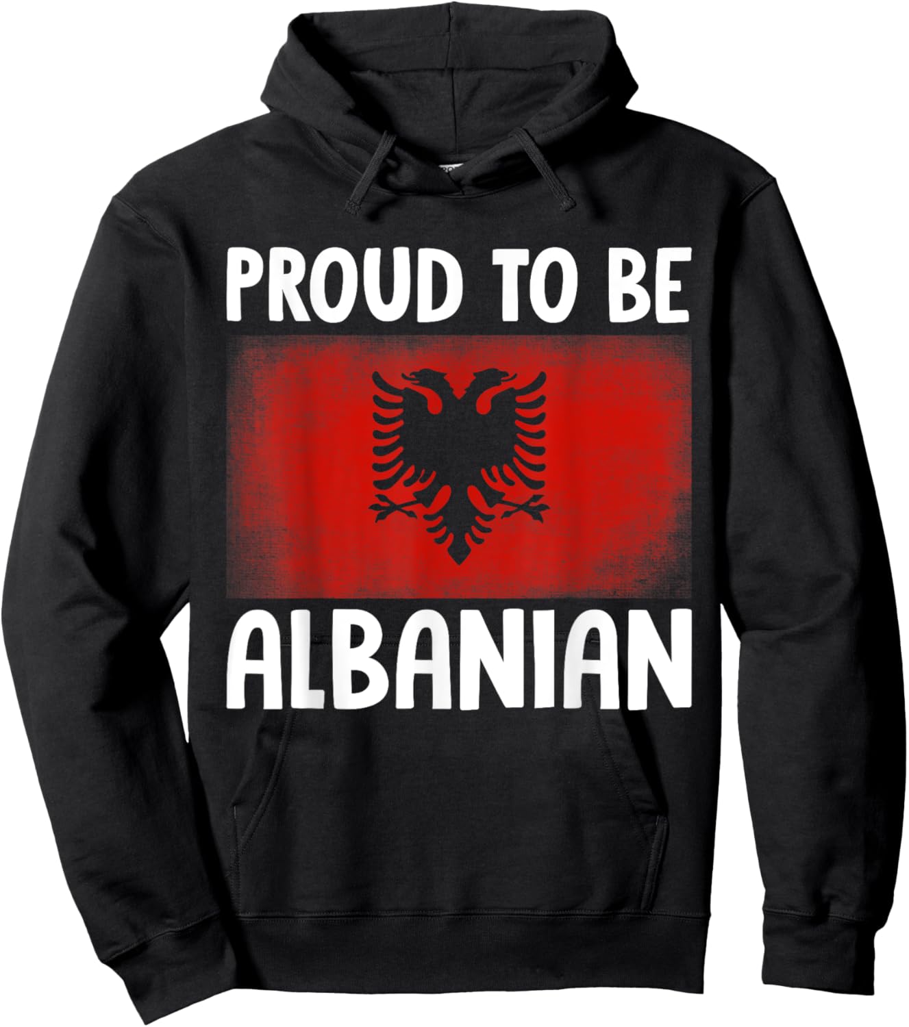 Proud To Be Albanian Albanian National Hero Eagle Kosovo Alb Hoodie - Hoodie | Black