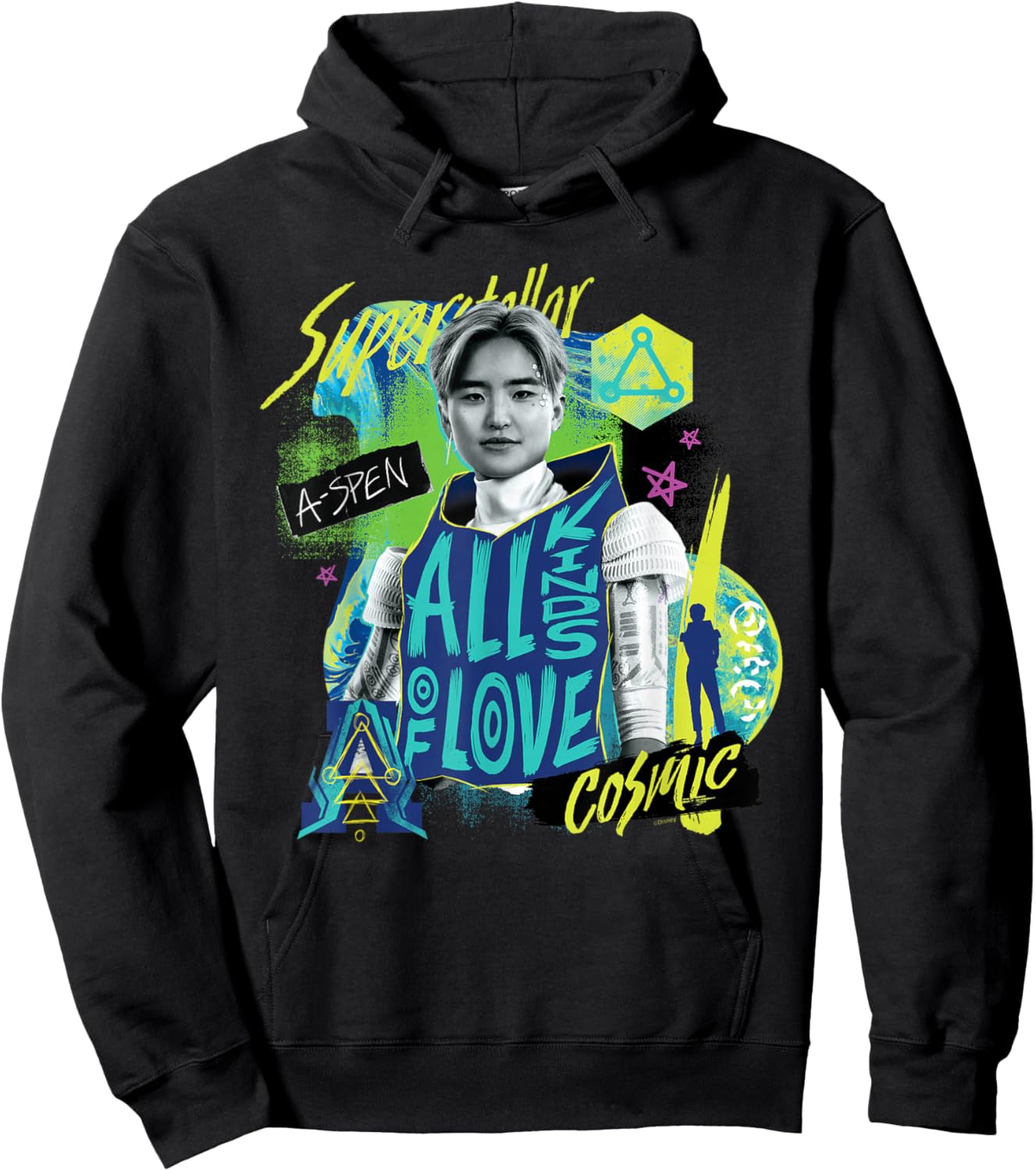 Disney Channel Zombies 3 A-Spen Alien All Kinds of Love Hoodie - Hoodie | Black