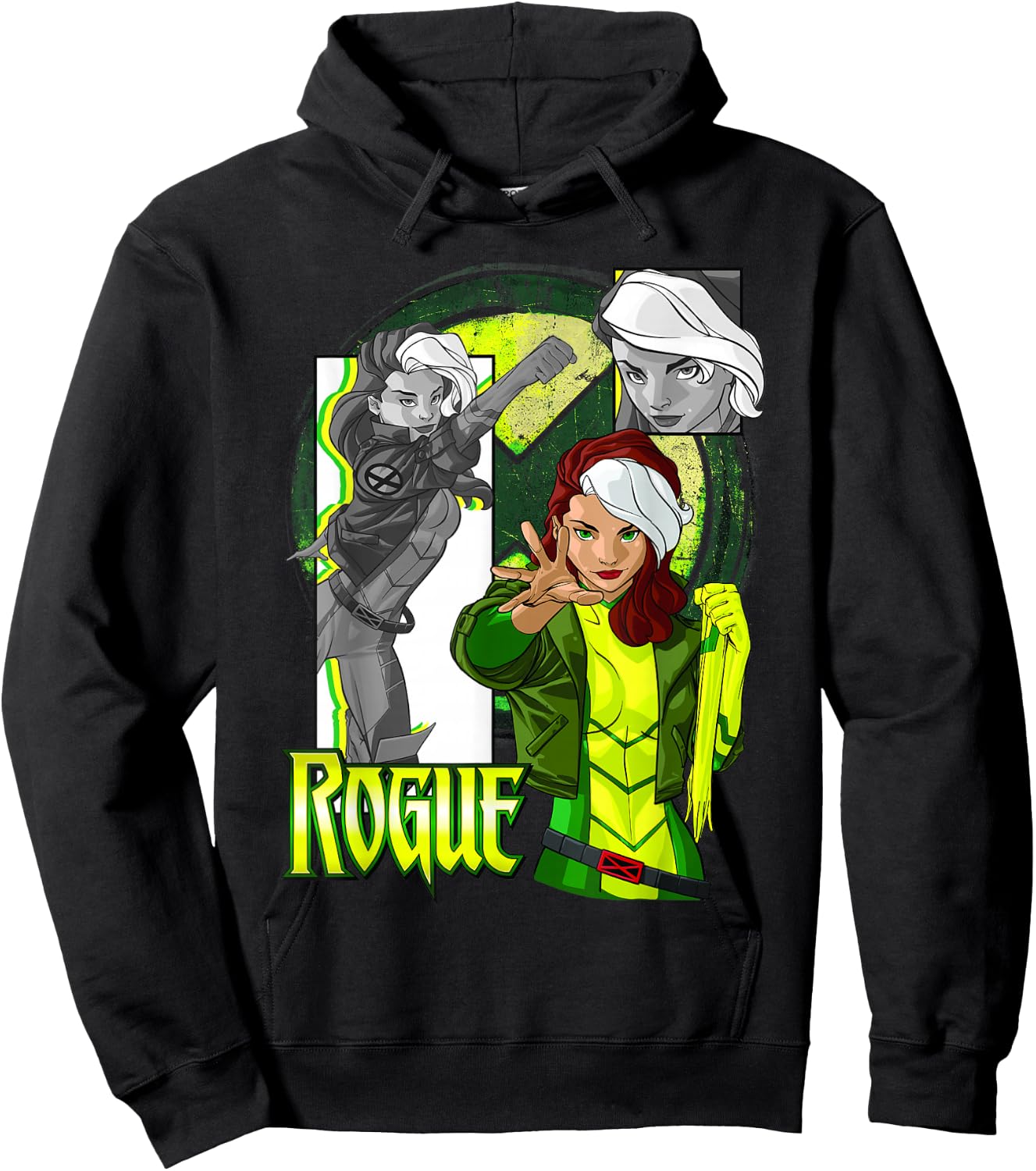 Marvel X-Men Rogue Collage Panel Logo Hoodie - Hoodie | Black