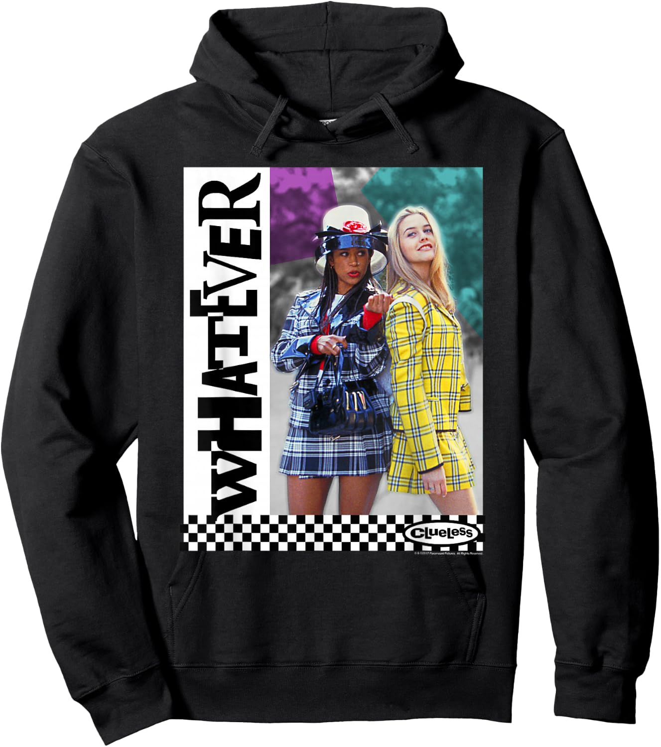 Clueless Whatever Checker Hoodie - Hoodie | Black