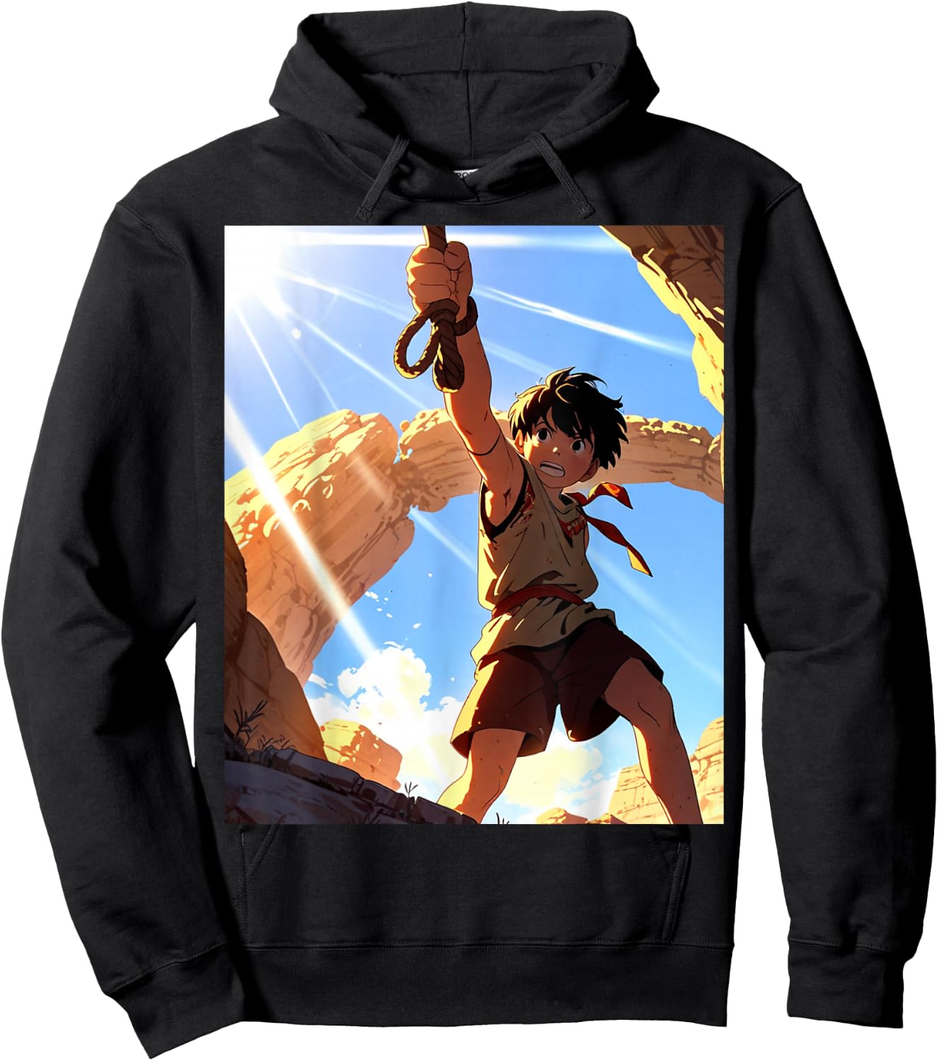 David and Goliath Bible Book Samuel King David Anime Manga Hoodie - Hoodie | Black