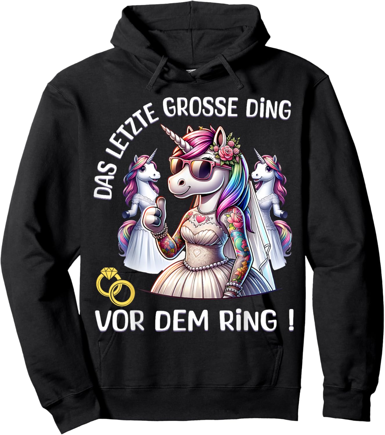 JGA Team Braut Junggesellinnenabschied Poltern Frauen Hoodie - Hoodie | Black