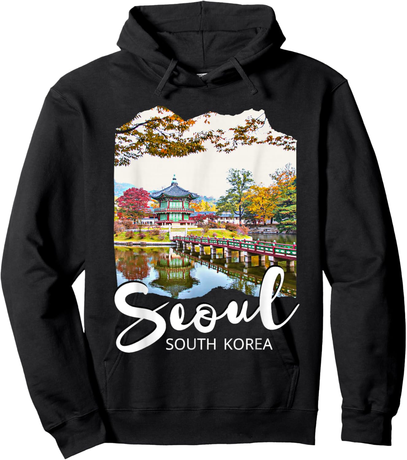 Seoul Souvenir / Seoul South Korea Hoodie - Hoodie | Black