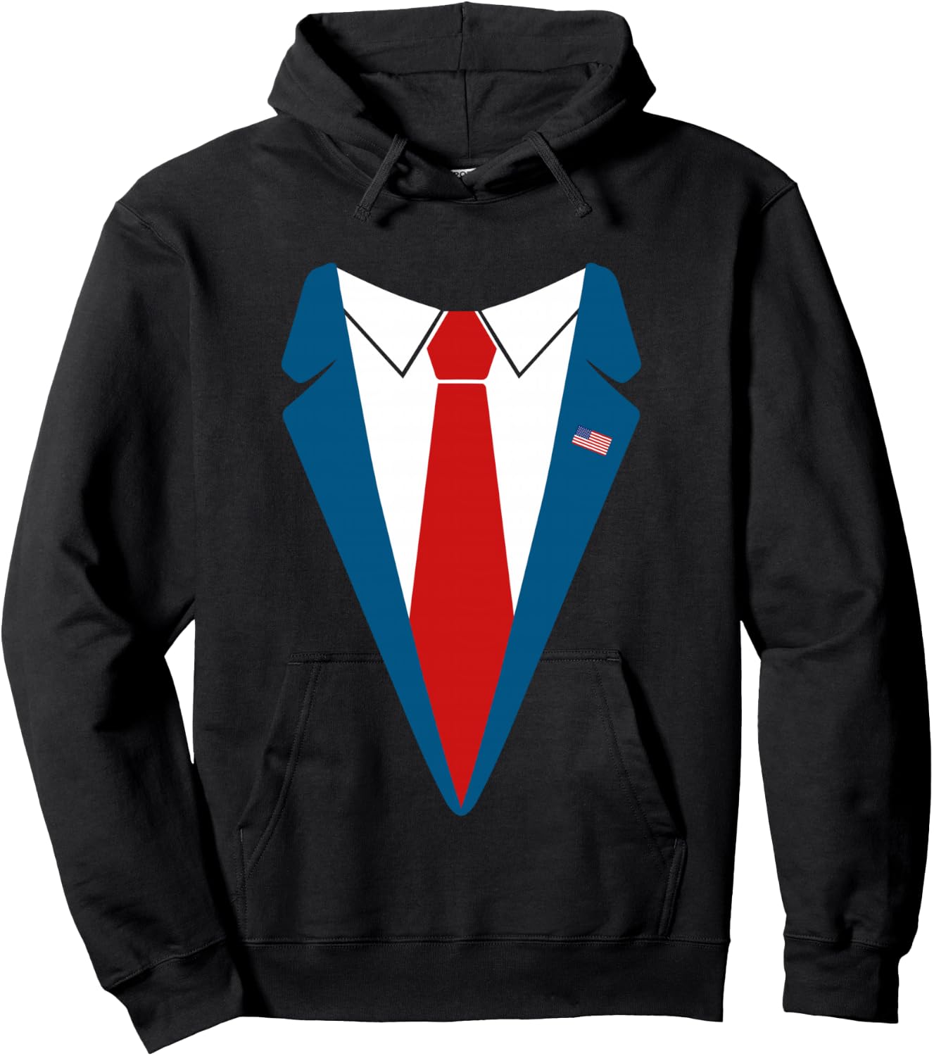 Trump Suit Halloween Costume Funny Cute Simple Fast gift Hoodie - Hoodie | Black