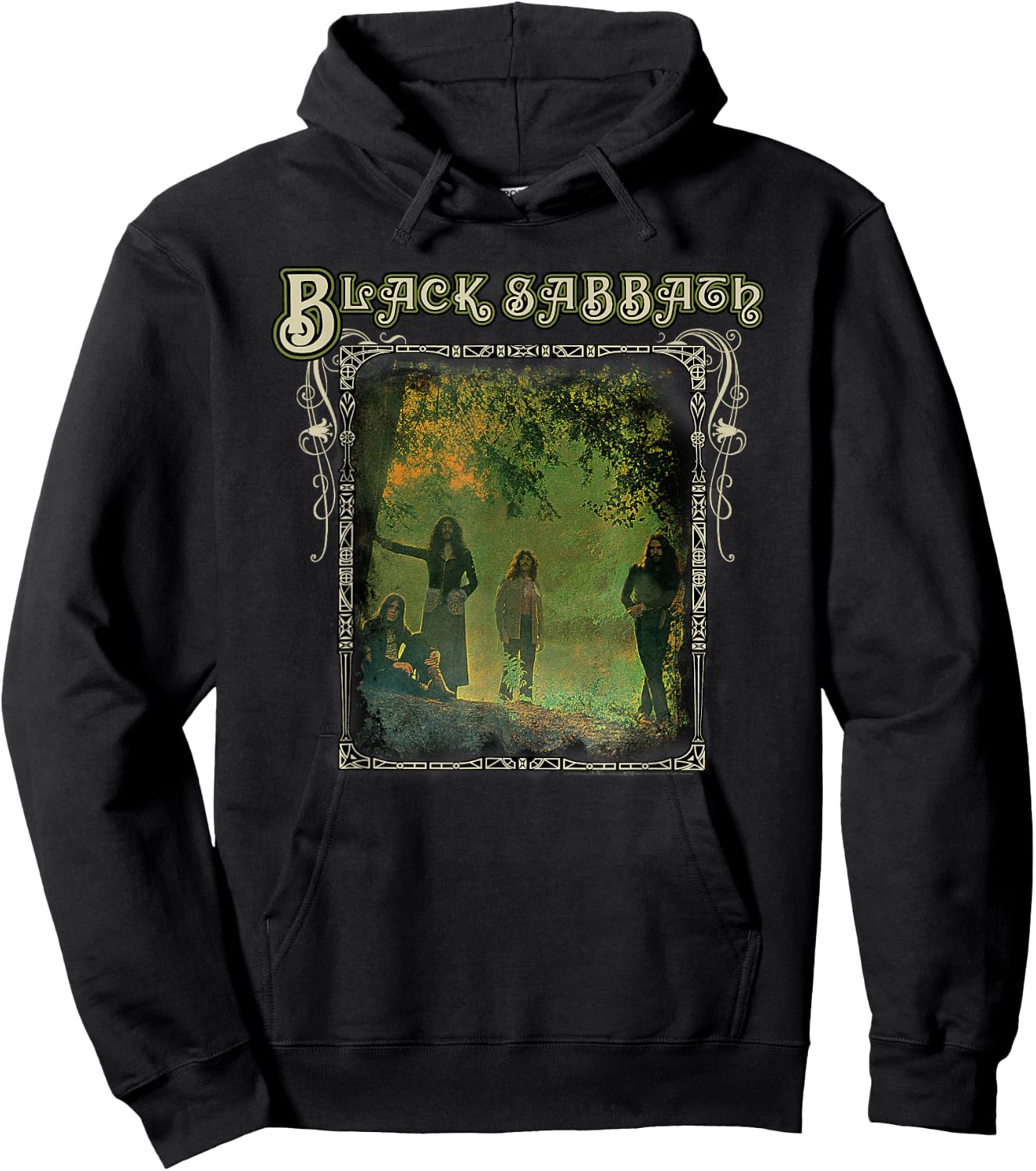 Black Sabbath Official Trees Photo Framed Hoodie - Hoodie | Black