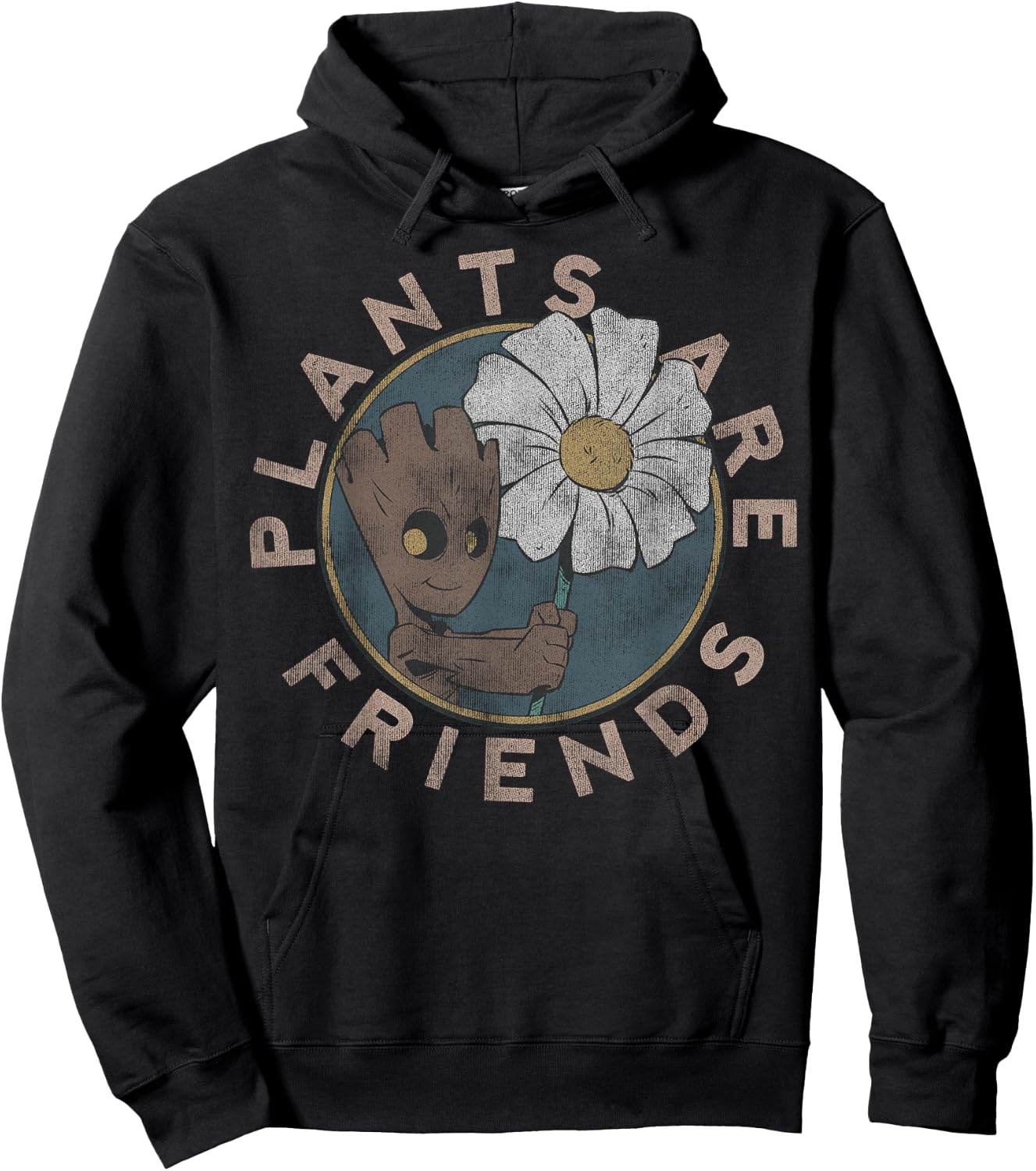 Marvel Guardians of The Galaxy Groot Plants are Friends Small Hoodie - Hoodie | Black