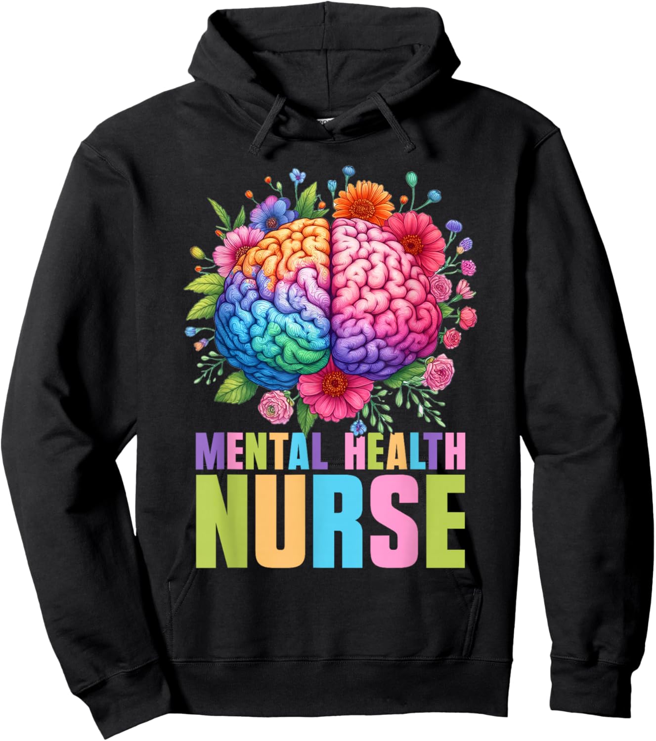 Mental Health Nurse Profession Psychiatry Hoodie - Hoodie | Black