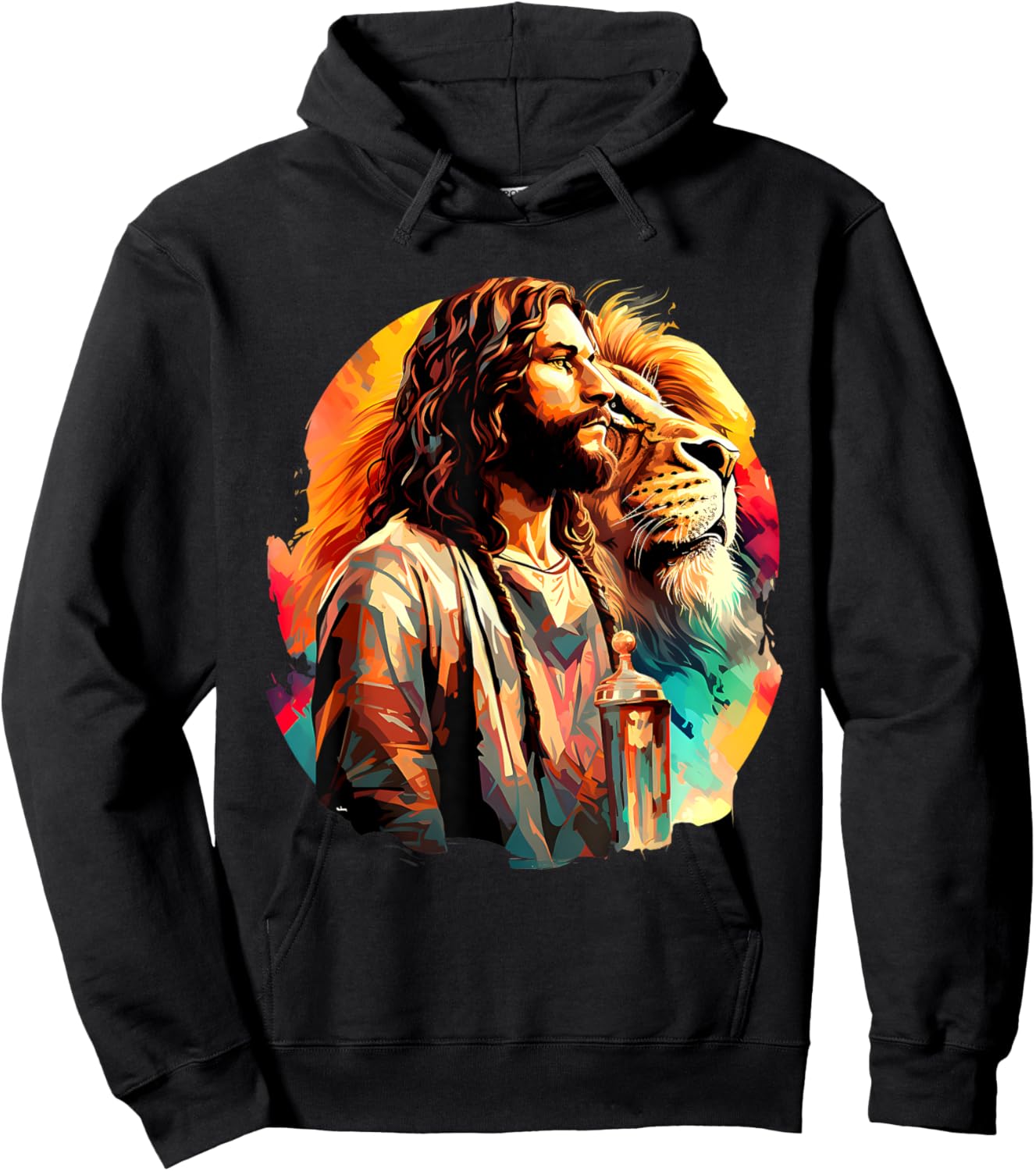 Lion Of Judah Jesus Christian Faith Men Women Gifts Hoodie - Hoodie | Black