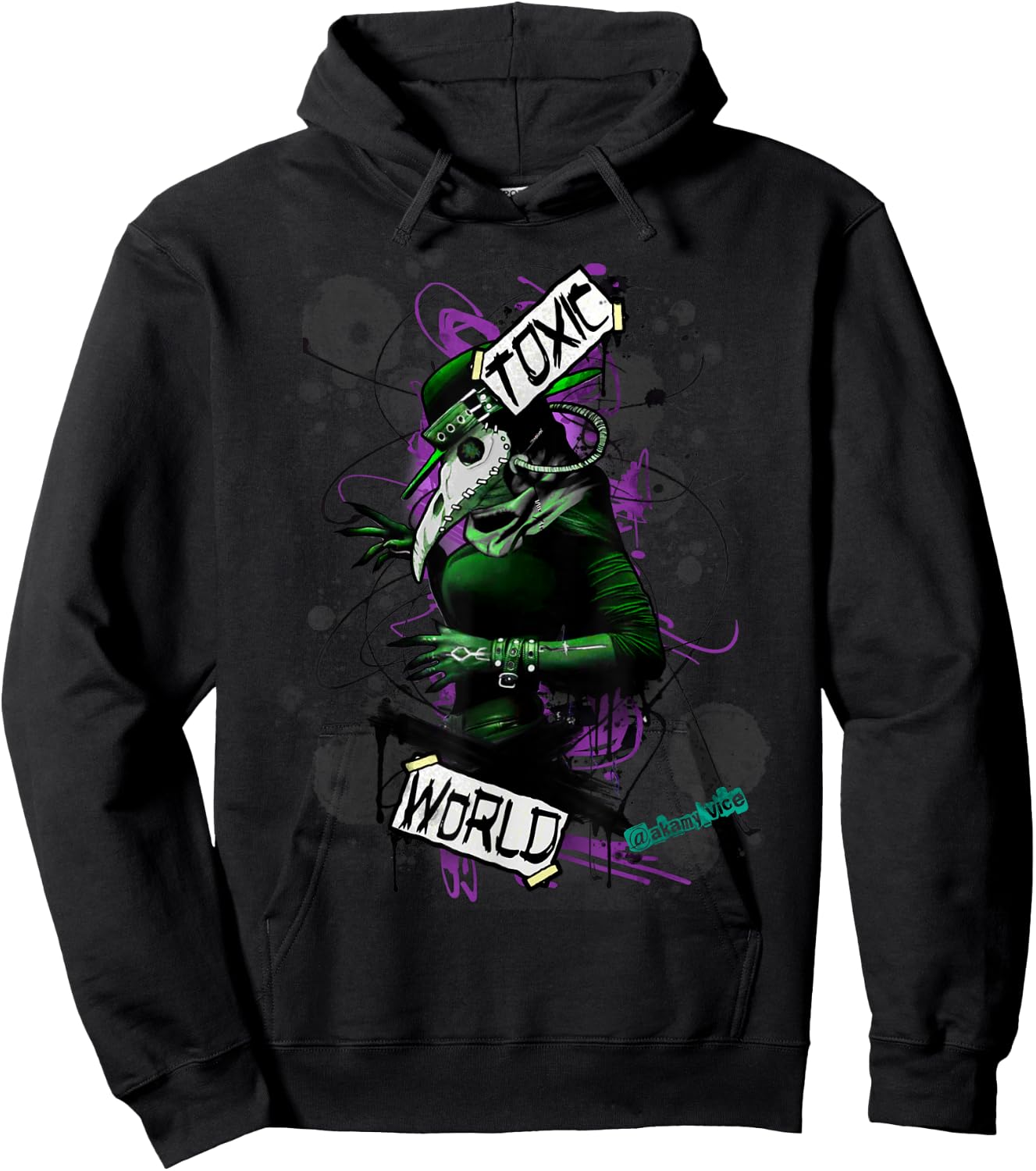 Plague Doctor Steampunk Punk Ink Art Women and Kids Hoodie - Hoodie | Black