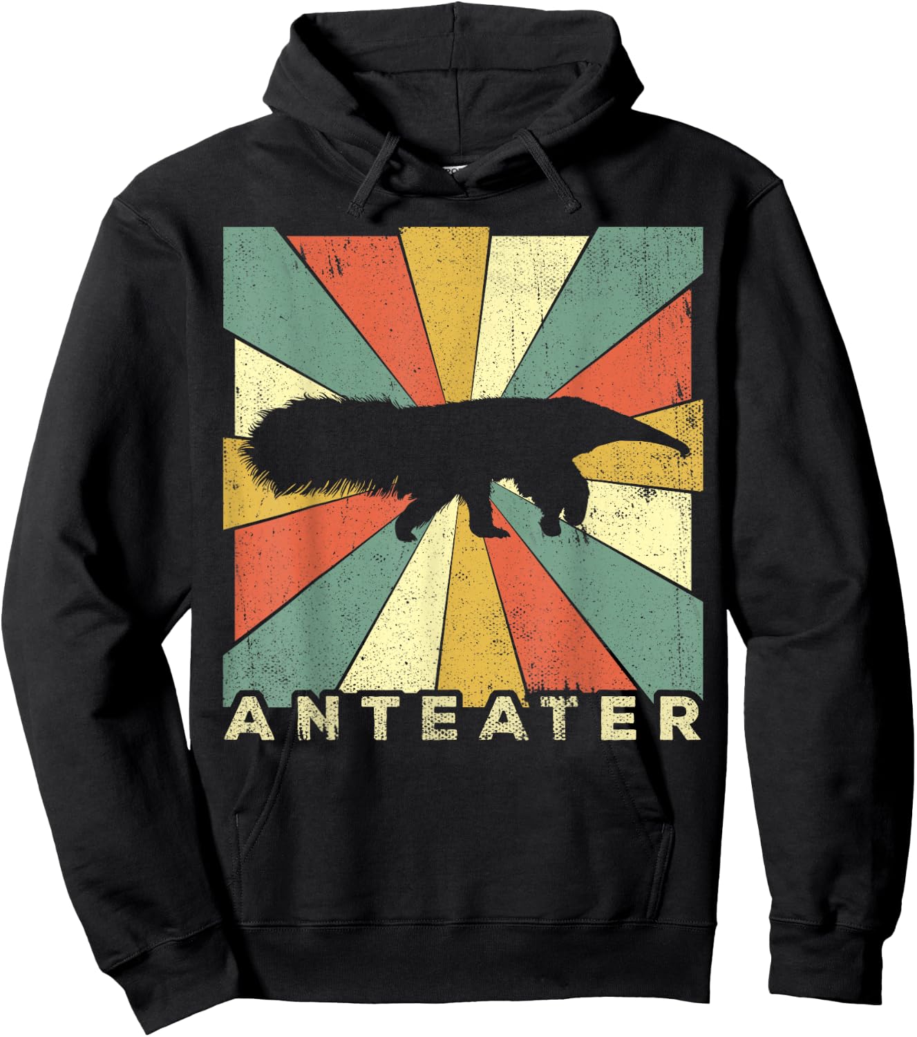 Vintage Anteater Lover Retro Style Animal Hoodie - Hoodie | Black