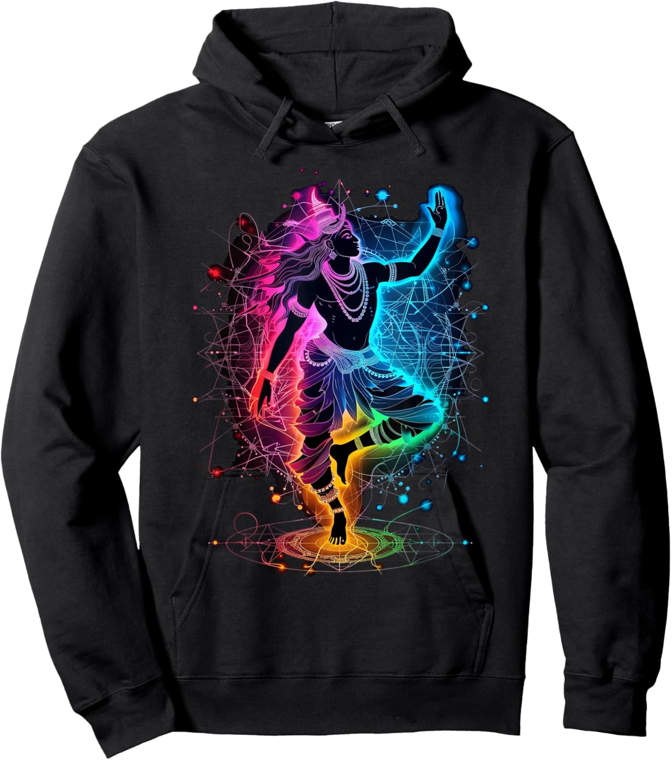 Shiva spiritual hindu god tandava dance yoga meditation Hoodie - Hoodie | Black