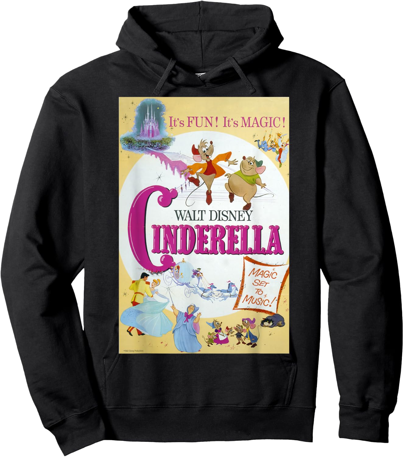 Disney Cinderella Vintage Poster Small Hoodie - Hoodie | Black