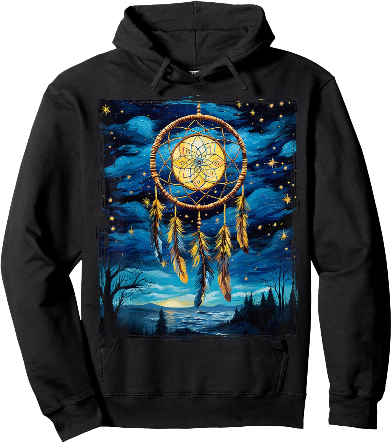 Native American Dreamcatcher Indian Design Hoodie - Hoodie | Black