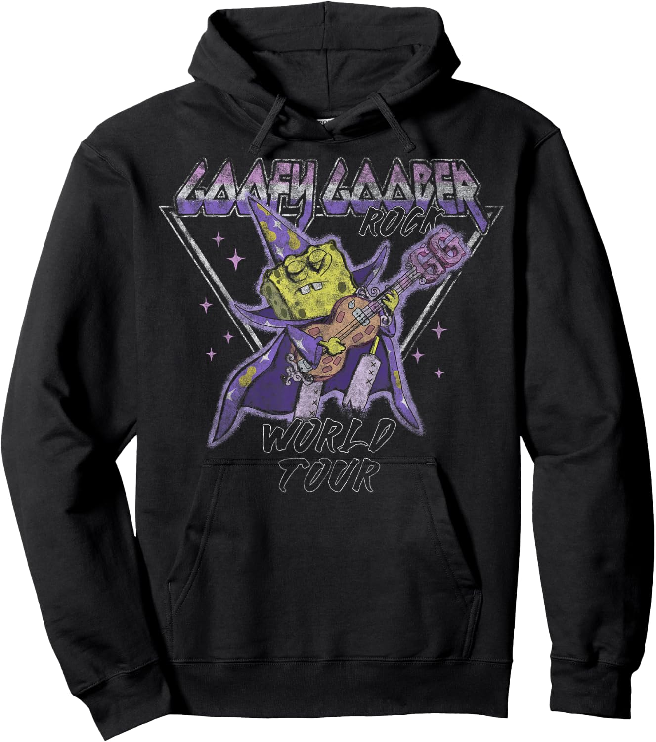 Spongebob Squarepants Goofy Goober Rock World Tour Small Hoodie - Hoodie | Black
