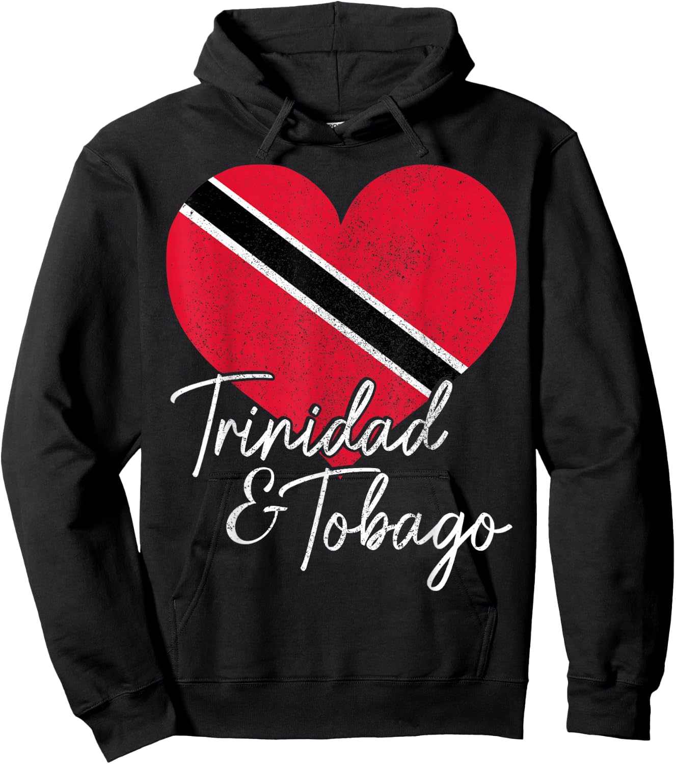 Trinidad & Tobago Flag Caribbean Souvenir Hoodie - Hoodie | Black