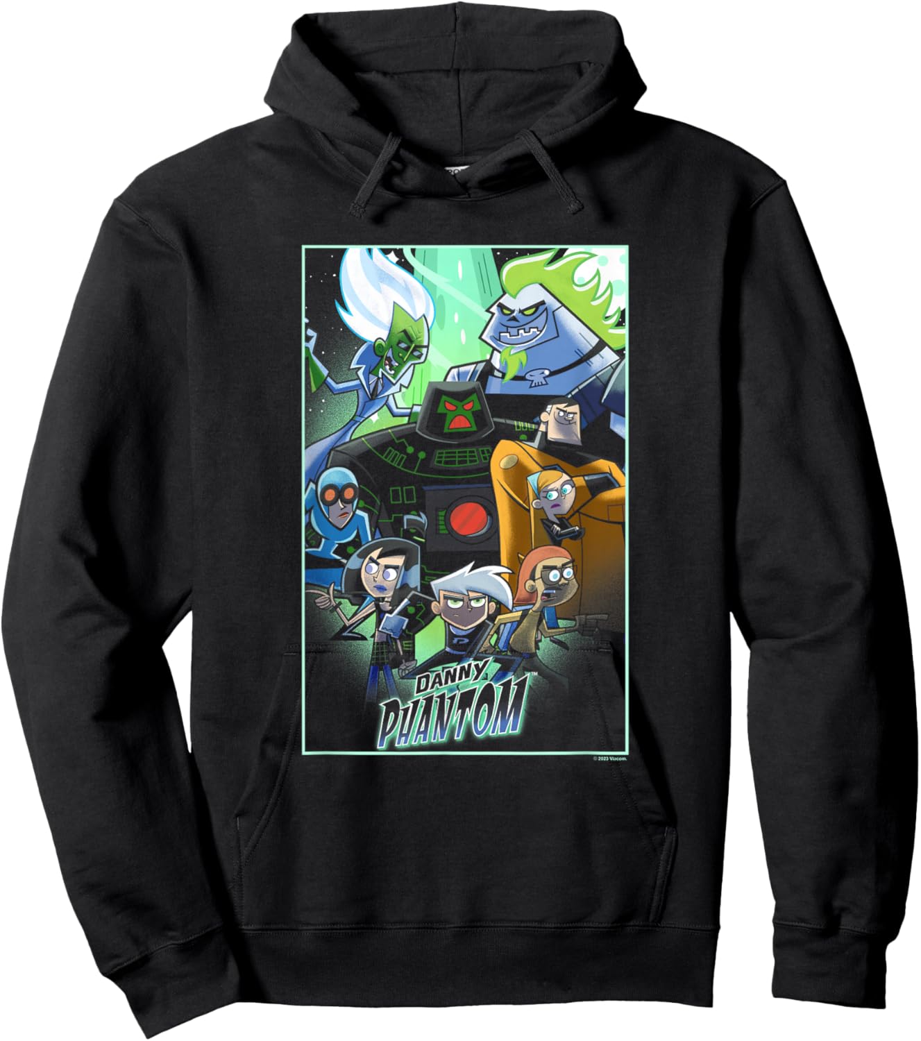 Danny Phantom Superhero Ghost Hunter Group Shot Poster Hoodie - Hoodie | Black