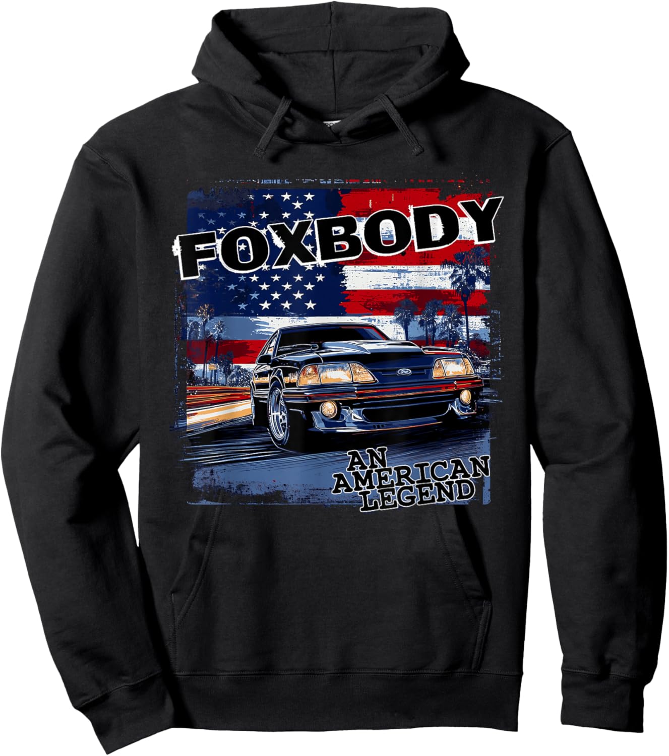 Foxbody, An American Legend car for the stang enthusiast Hoodie - Hoodie | Black