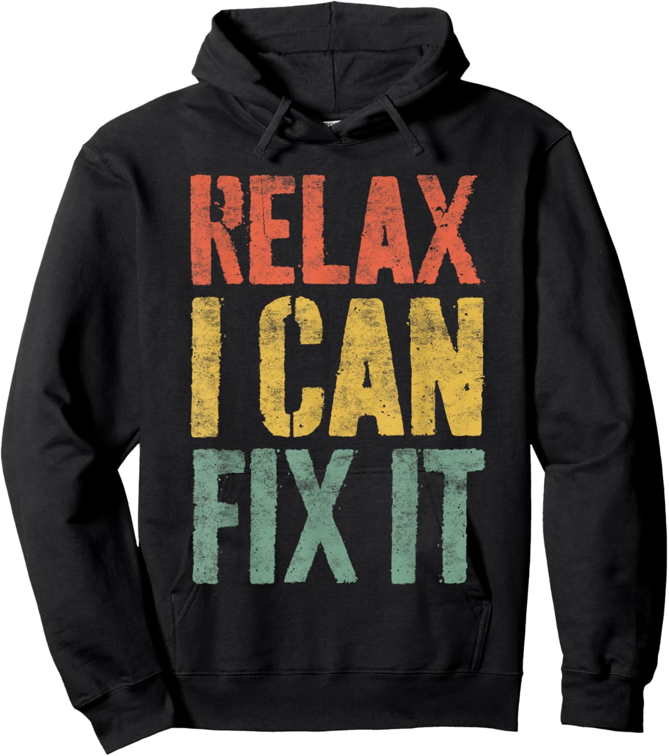 Relax I Can Fix It Shirt Funny Handyman Mechanic Hoodie - Hoodie | Black
