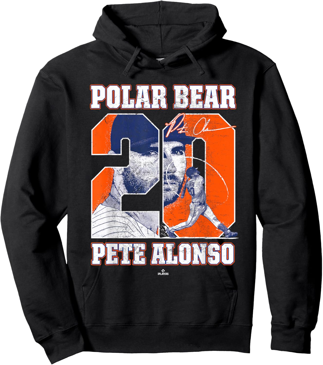 Polar Bear Pete Alonso New York MLBPA Hoodie - Hoodie | Black