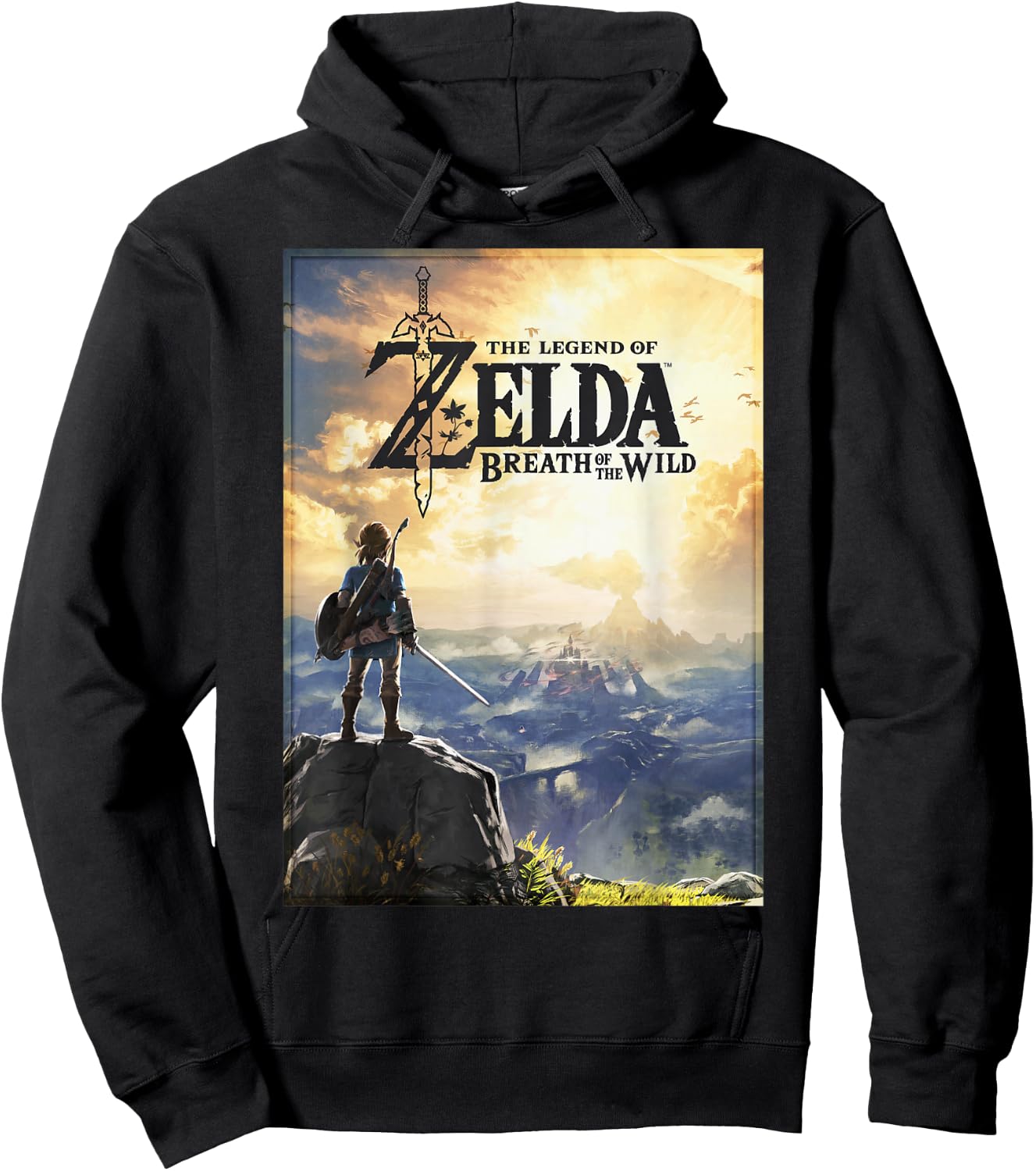 The Legend of Zelda Breath of The Wild Link Horizon Poster Small Hoodie - Hoodie | Black