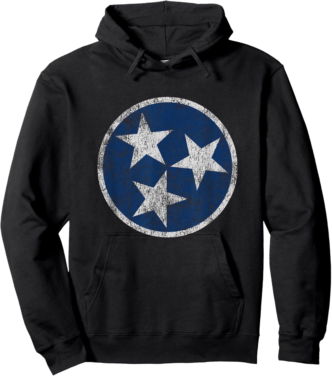 Vintage Tennessee Flag Men Women Retro TN Souvenir Hoodie - Hoodie | Black
