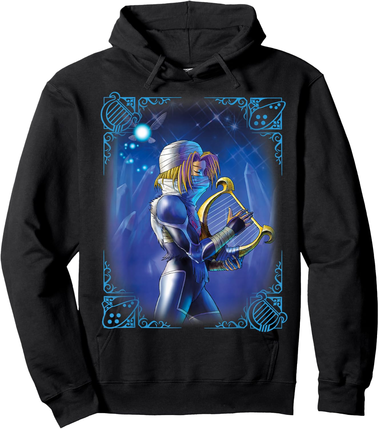 The Legend of Zelda Sheik Poster Hoodie - Hoodie | Black