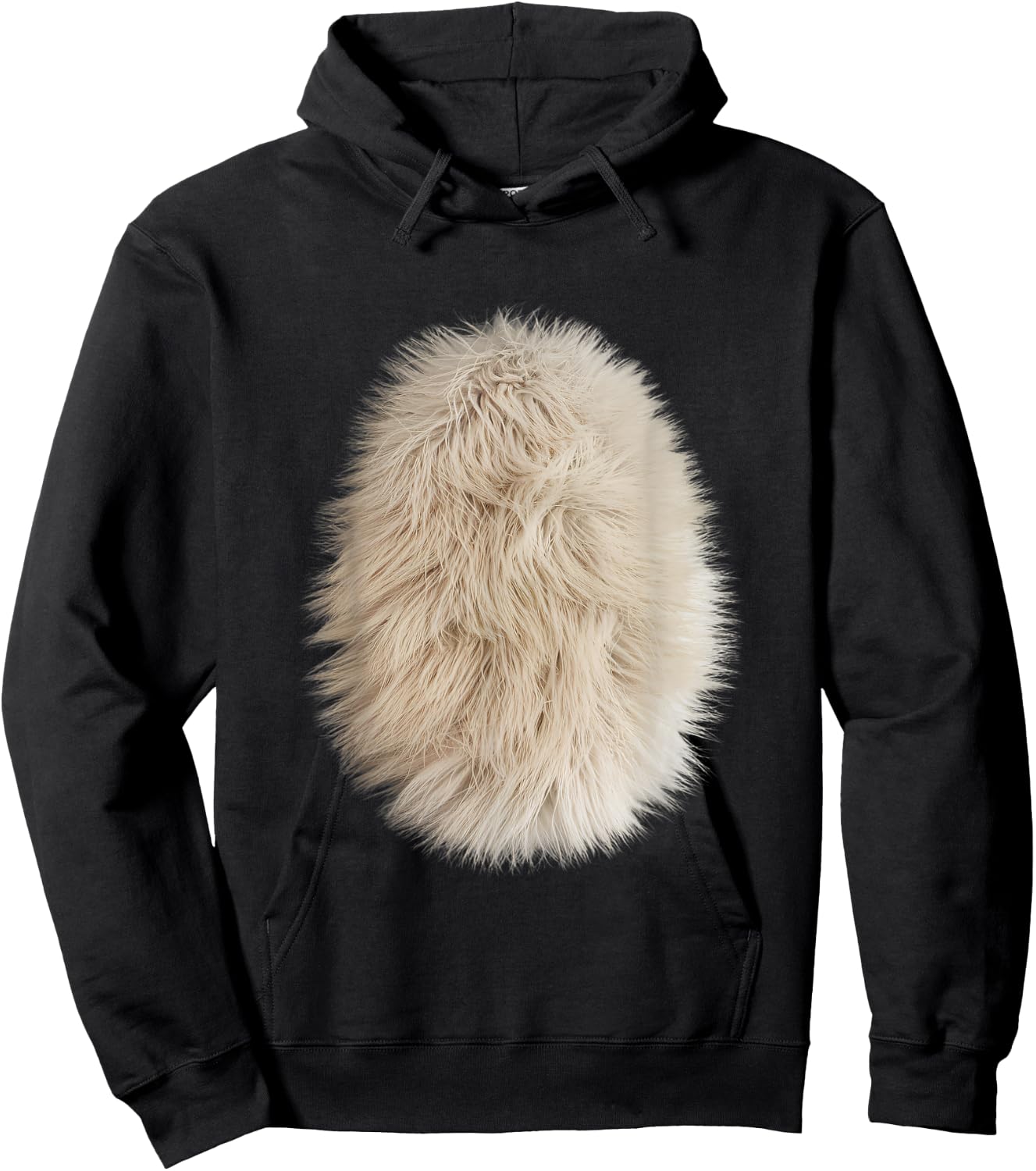 Funny Feline Belly Hair Costume for Cat Lovers Men Women Kids Hoodie - Hoodie | Black