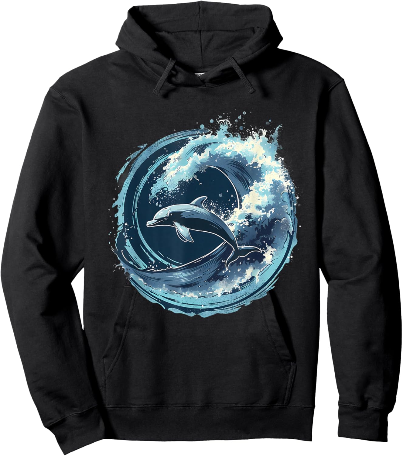 Dolphin Sea Ocean Dolphin Ocean Sea Animal Dolphin Lover Hoodie - Hoodie | Black