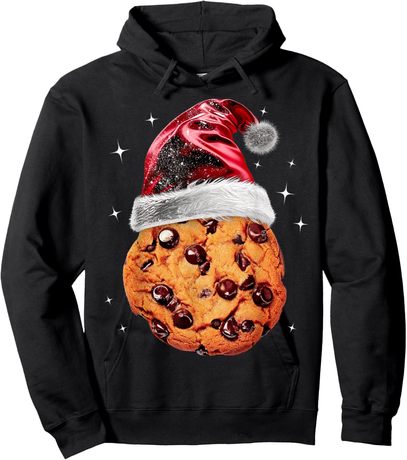 Chocolate Chip Cookie Christmas Costume Lazy Party Hoodie - Hoodie | Black
