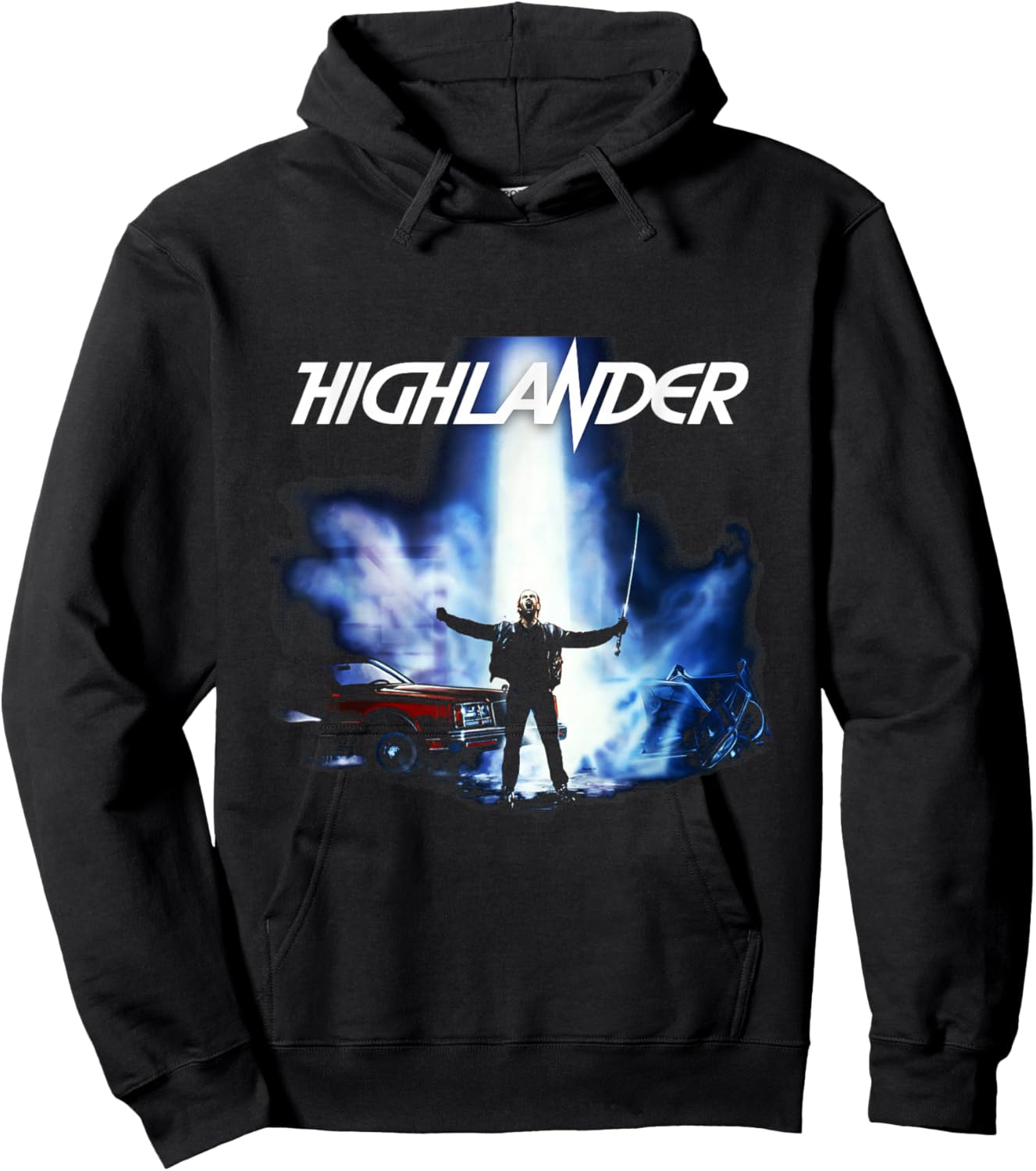 Highlander 1986 Helden des Alltags Vatertag Hoodie - Hoodie | Black
