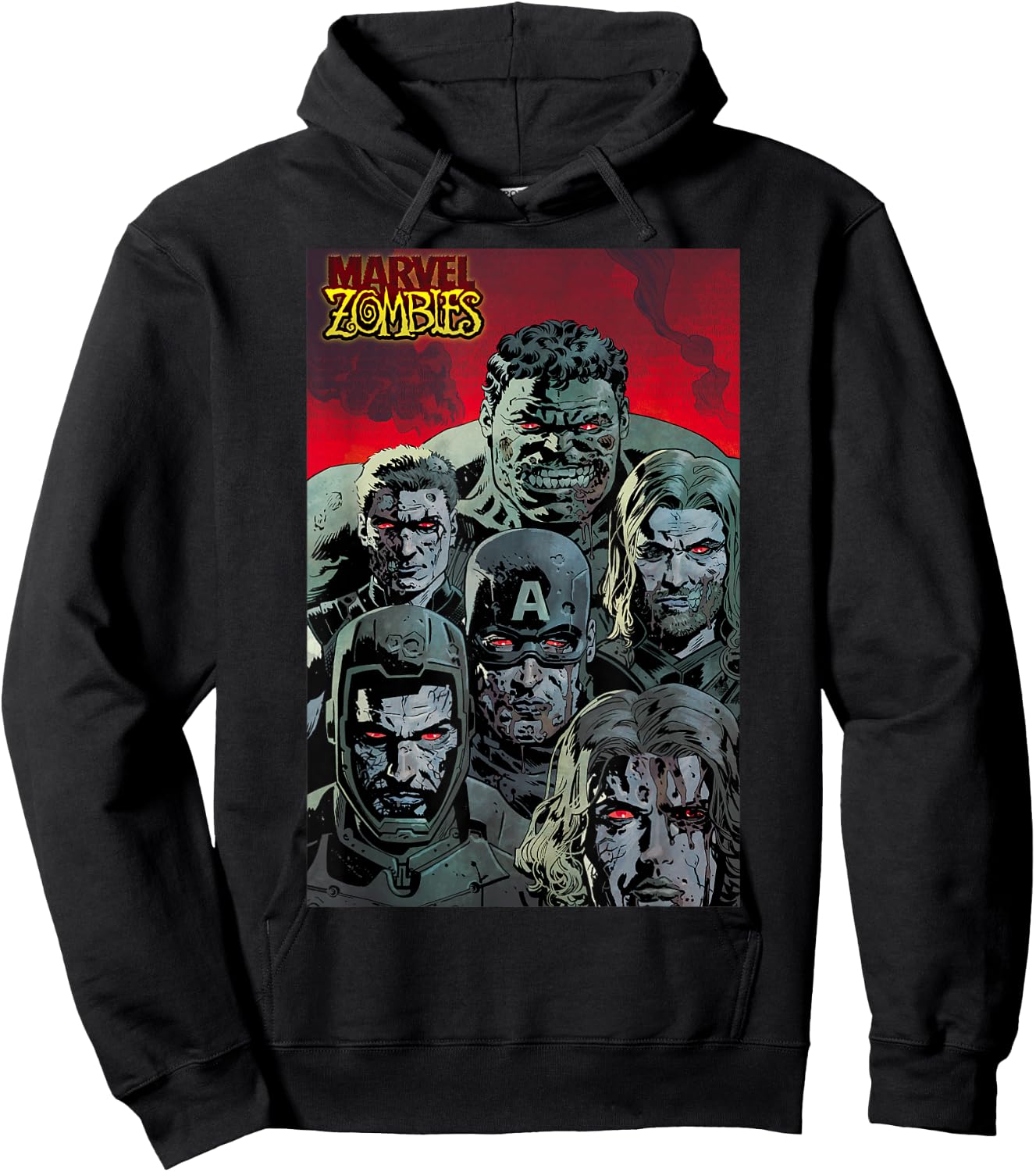 Marvel Zombies Avengers Zombie Group Shot Hoodie - Hoodie | Black