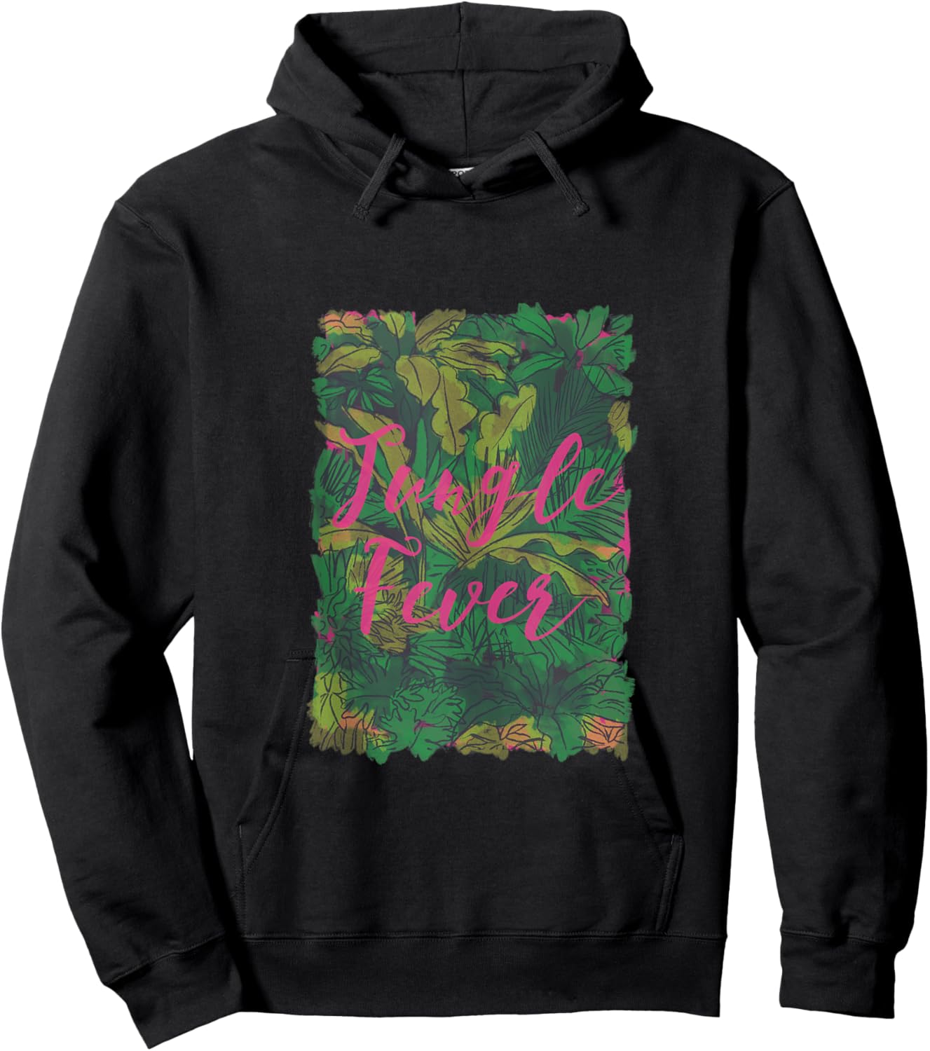 Jungle Fever Palm Trees Party Tropic Vibes Gift Girls Boys Hoodie - Hoodie | Black