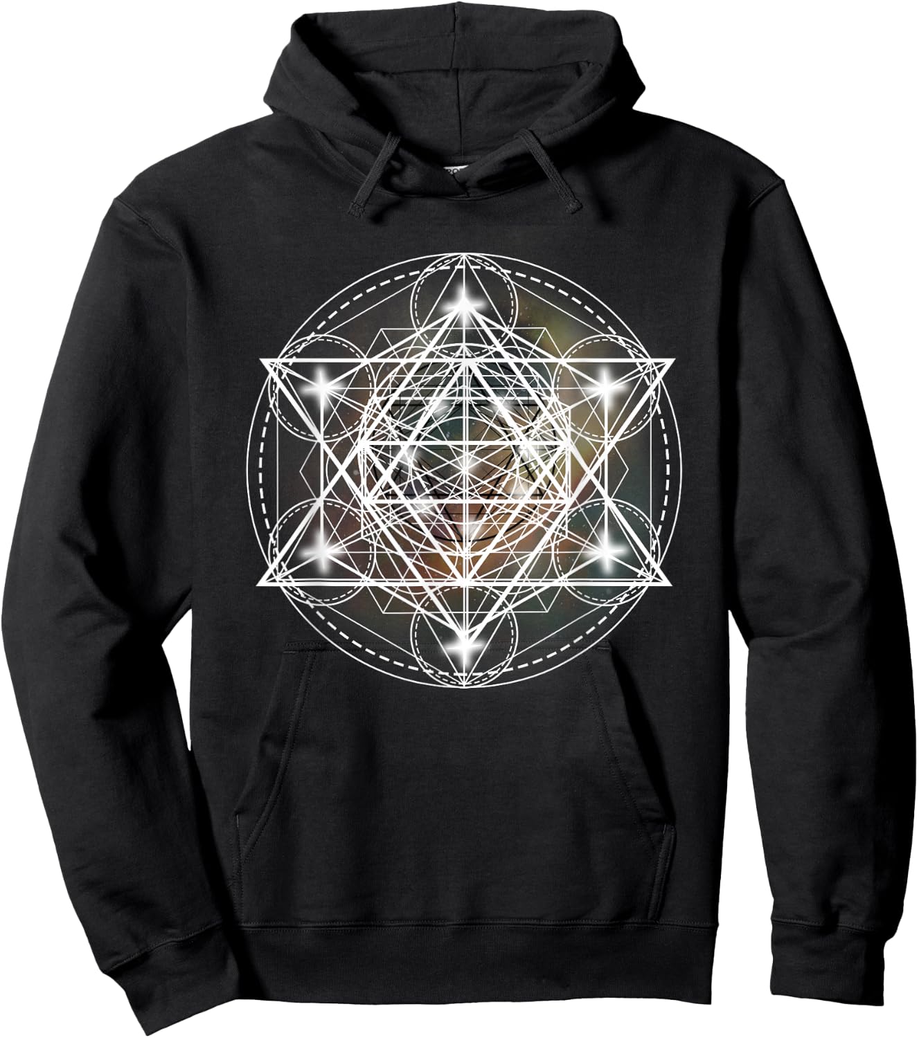 Metatron Cube Sacred Geometry Shirt - Spiritual Yoga Hoodie - Hoodie | Black