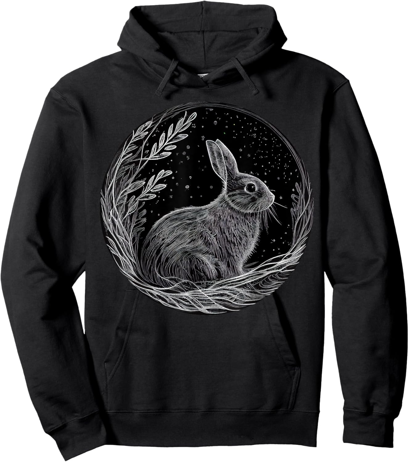 Rabbit Animal Lover Wildlife Rabbits Hoodie - Hoodie | Black