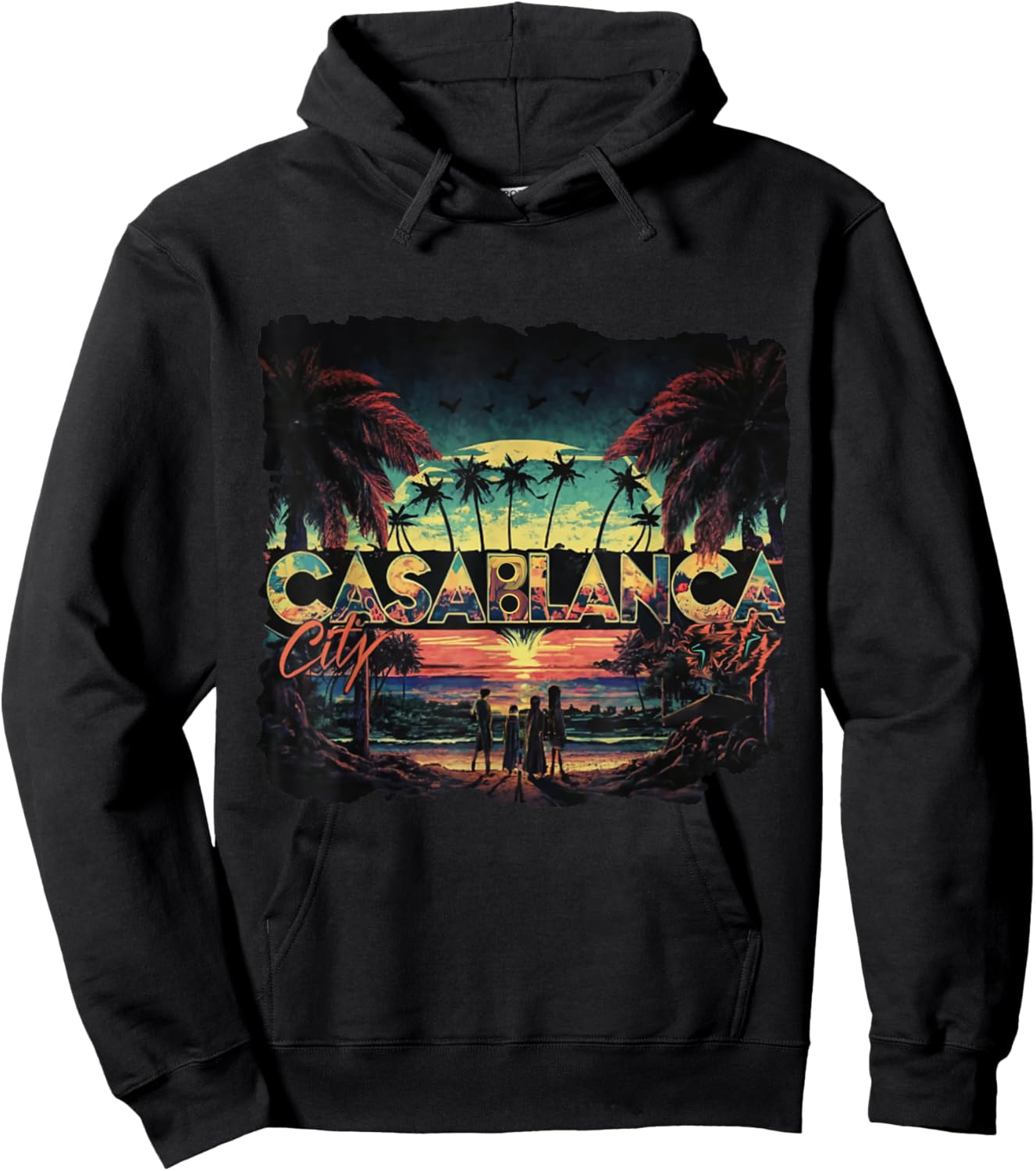 Casablanca Morocco Hoodie - Hoodie | Black