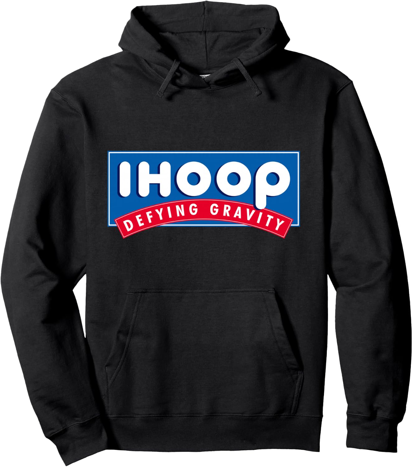 Ihoop I Hoop Defying Gravity - Basketball & Basketballer Hoodie - Hoodie | Black