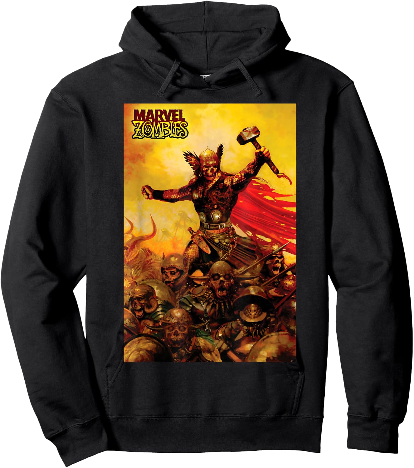 Marvel Zombies Thor Zombie Poster Hoodie - Hoodie | Black