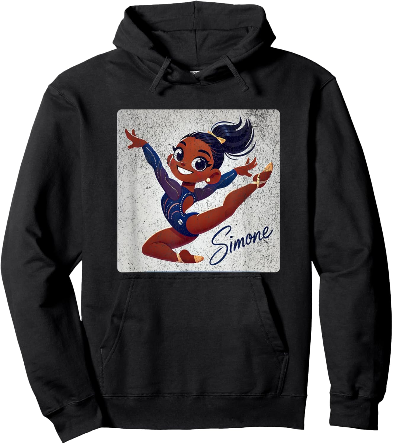 Simone T World Champion Retro Boys and Girls Hoodie - Hoodie | Black