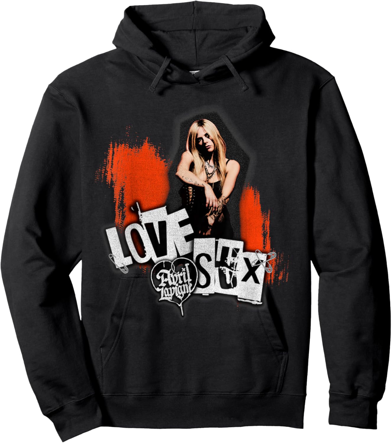 Official Avril Lavigne Love Sux Photo Hoodie - Hoodie | Black