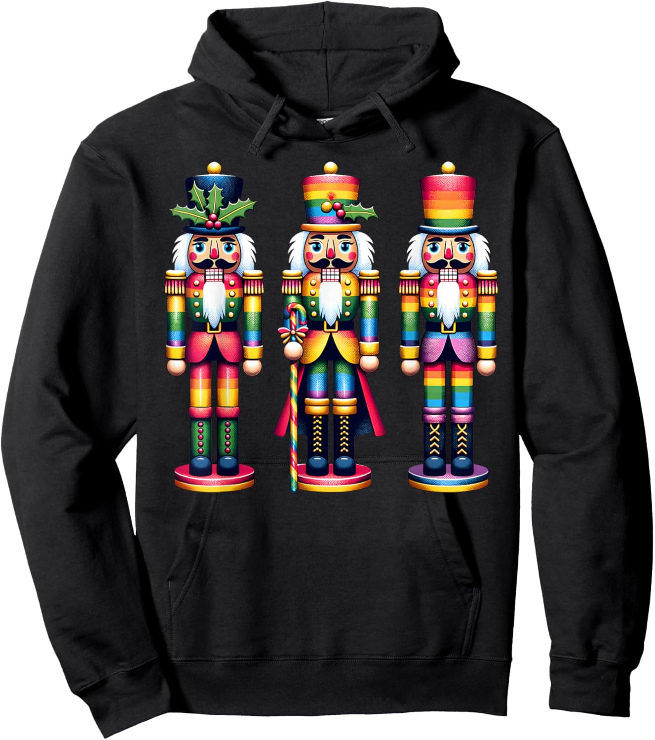 Gay Nutcracker Christmas Hoodie - Hoodie | Black