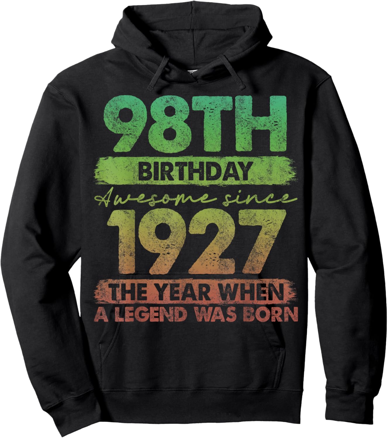 98 Year Old Gifts Vintage 1927 Limited Edition 98th Birthday Hoodie - Hoodie | Black