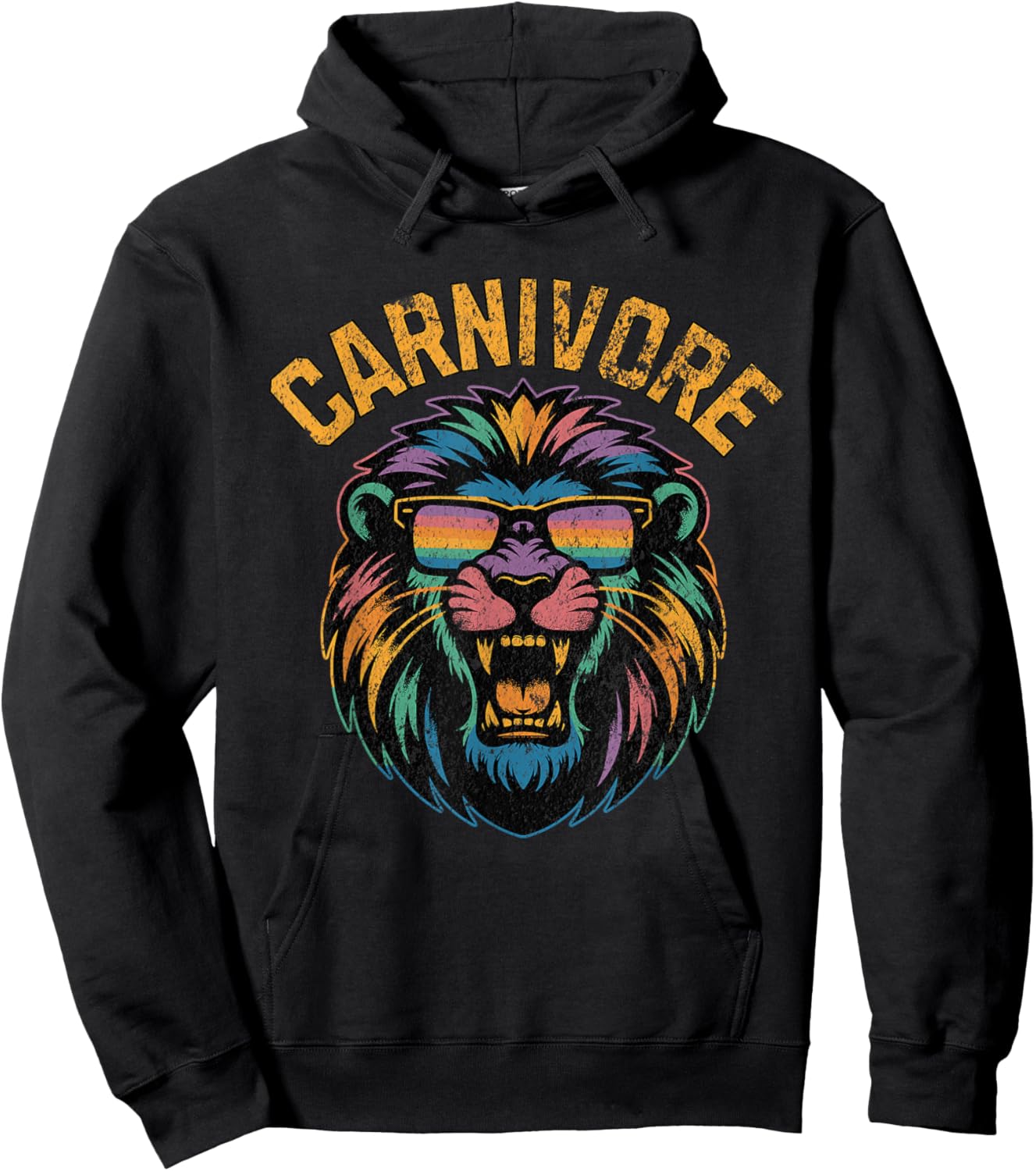 Carnivore: Zero Carb Lion Diet Lifestyle Hoodie - Hoodie | Black
