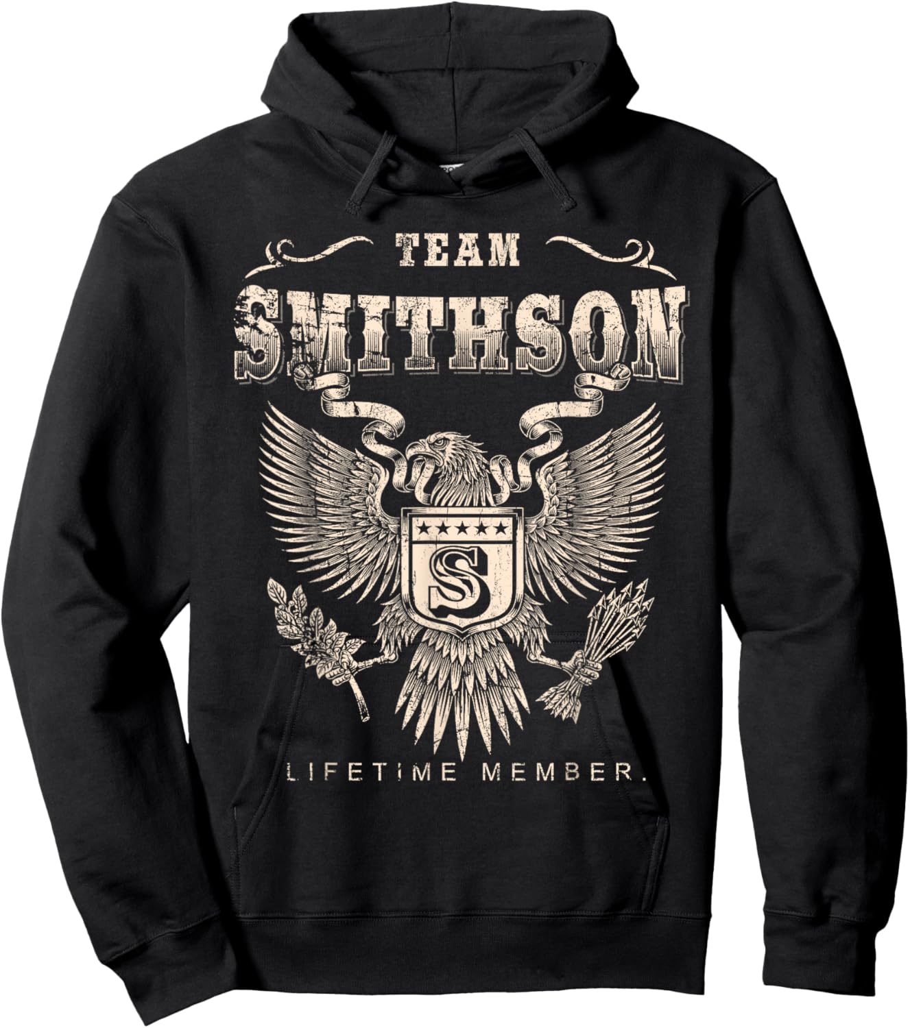 Team Smithson Lifetime Member - Smithson Last Name Hoodie - Hoodie | Black