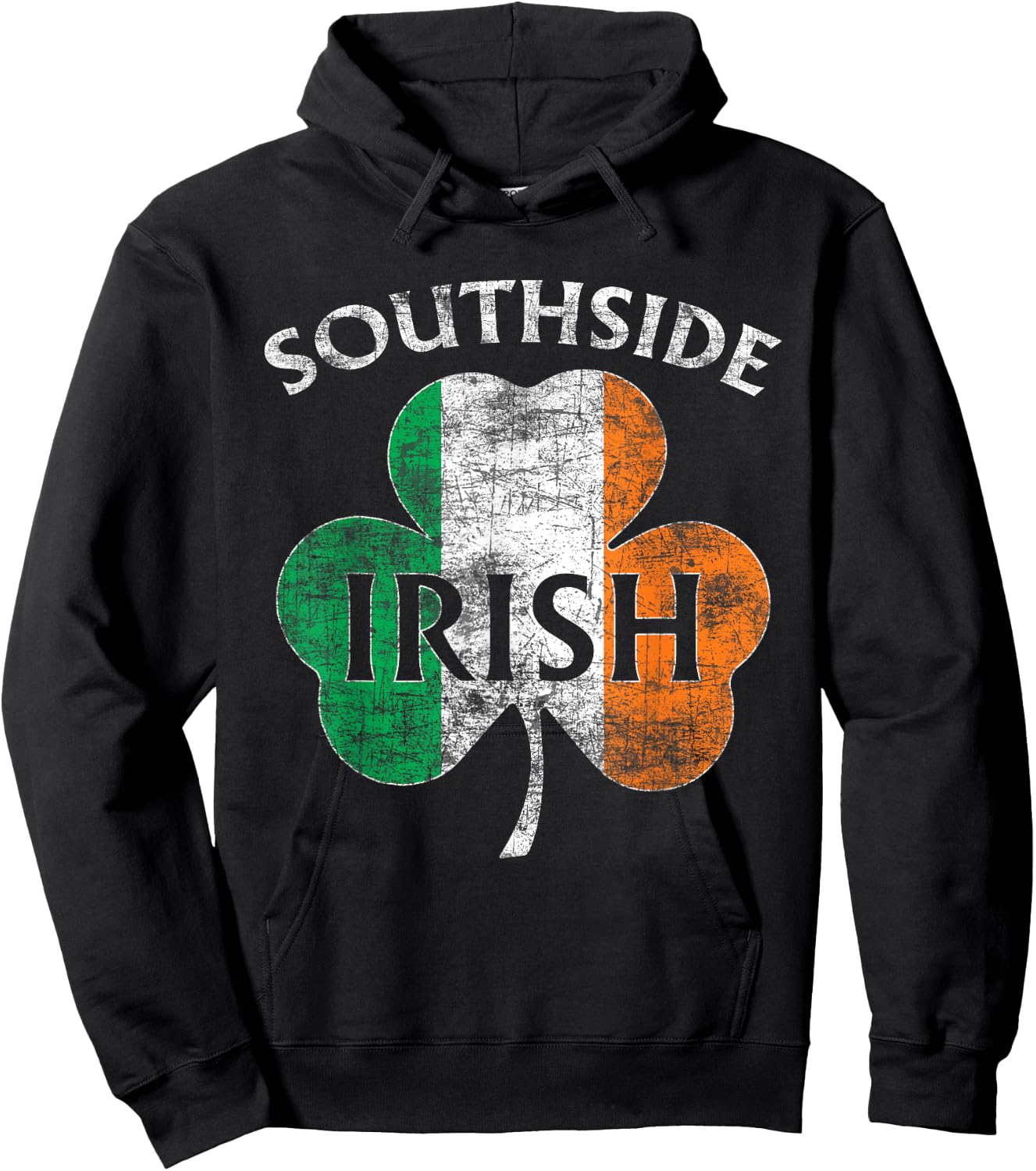 Chicago Southside Irish Flag St. Patrick's Day Hoodie - Hoodie | Black