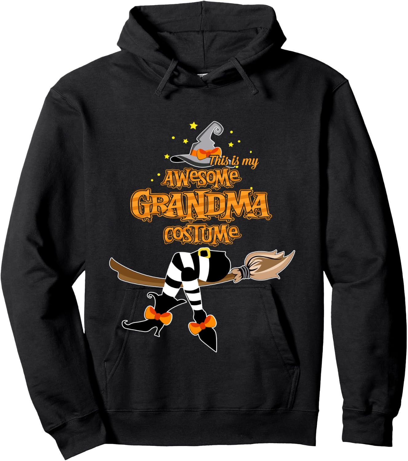 This Is My Awesome Grandma Costume - Halloween Hoodie - Hoodie | Black