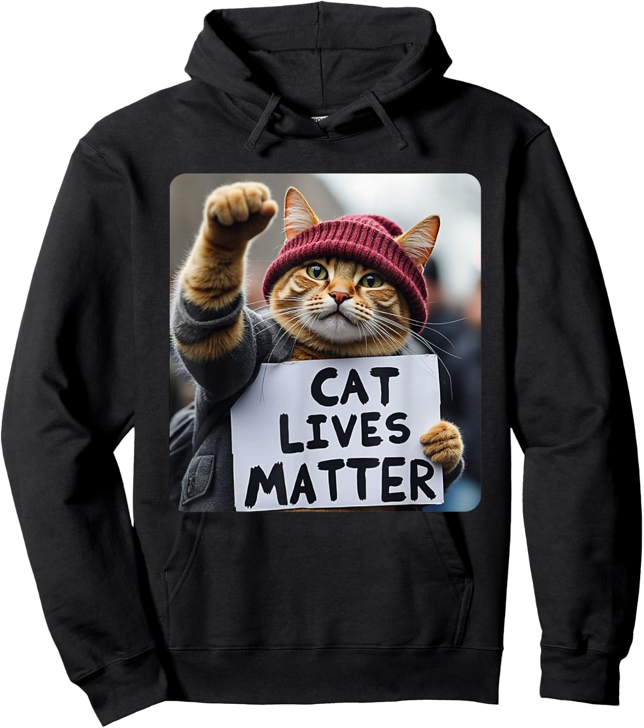 Donald Trump 2024 Cats, Cat Lives Matter Trump Hoodie - Hoodie | Black