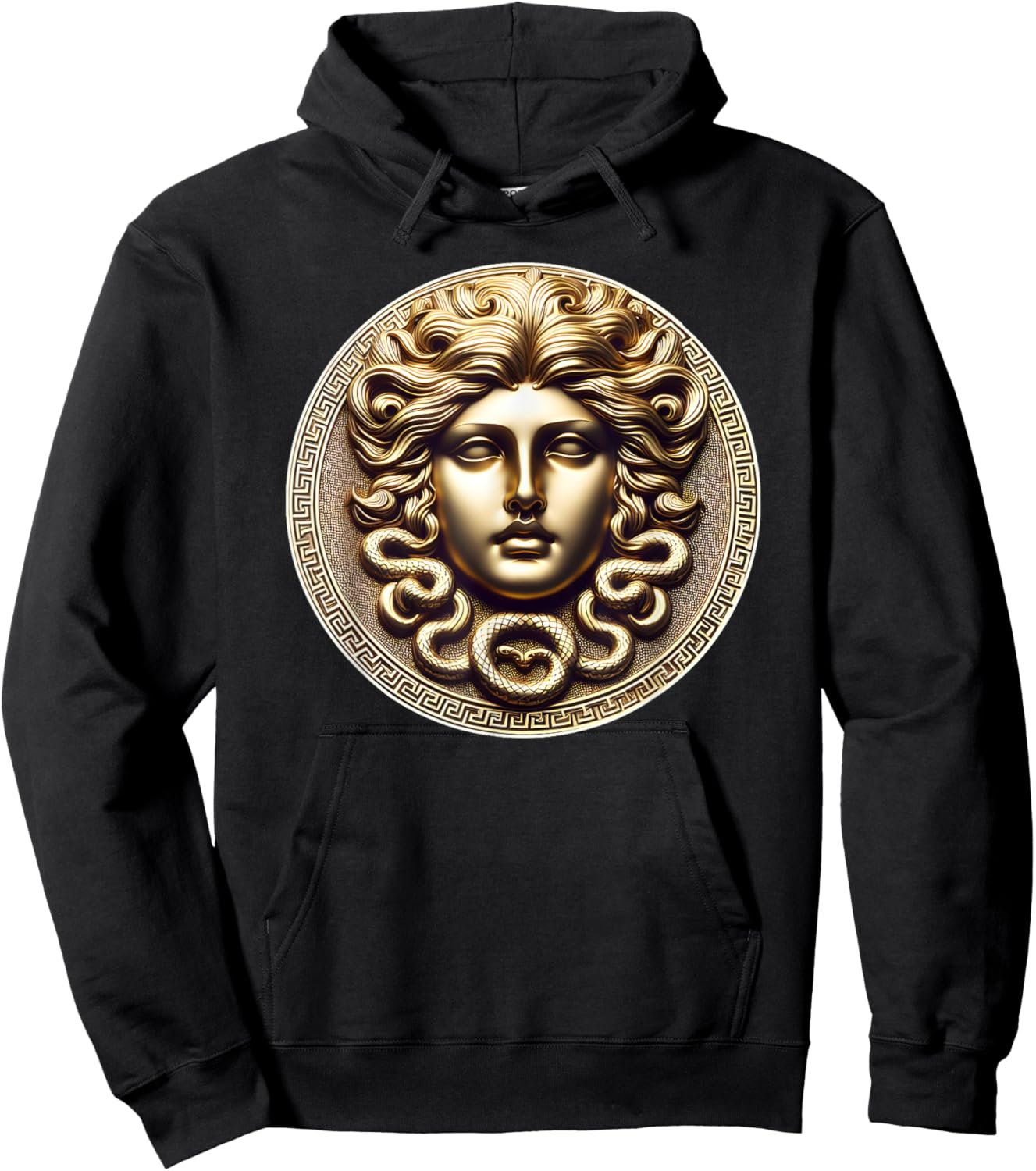 Medusa Head Myth Gorgon Snake Hair Greek Mythology Gift Hoodie - Hoodie | Black