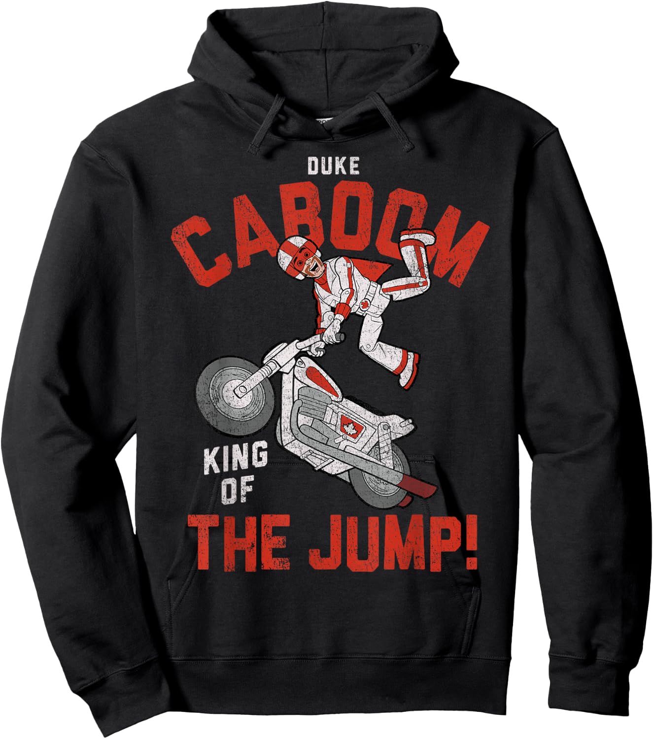 Disney Pixar Toy Story Duke Caboom King Of The Jump Hoodie - Hoodie | Black