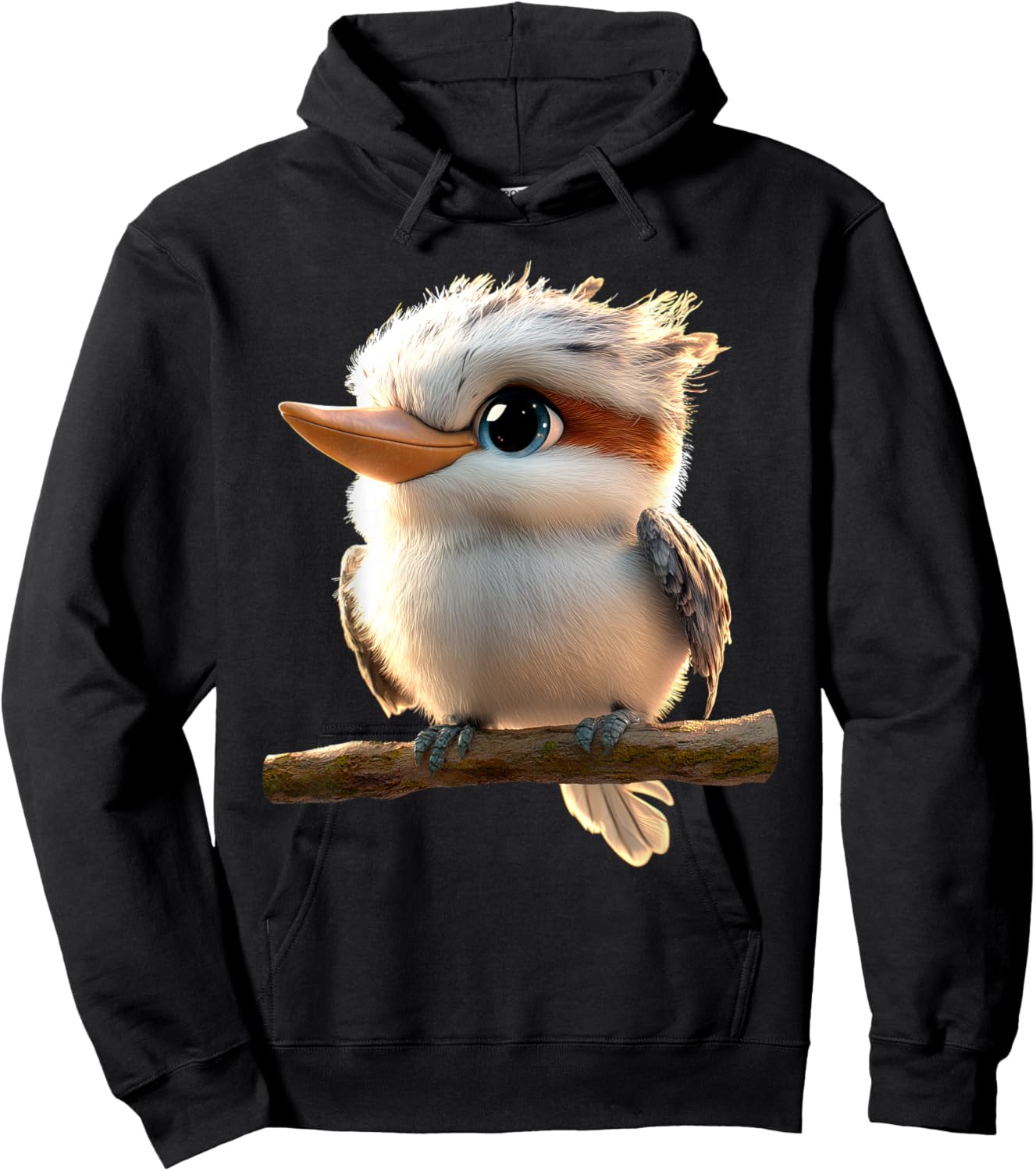 Kookaburra Bird Australien Birds Cute Laughing Kookaburra Hoodie - Hoodie | Black